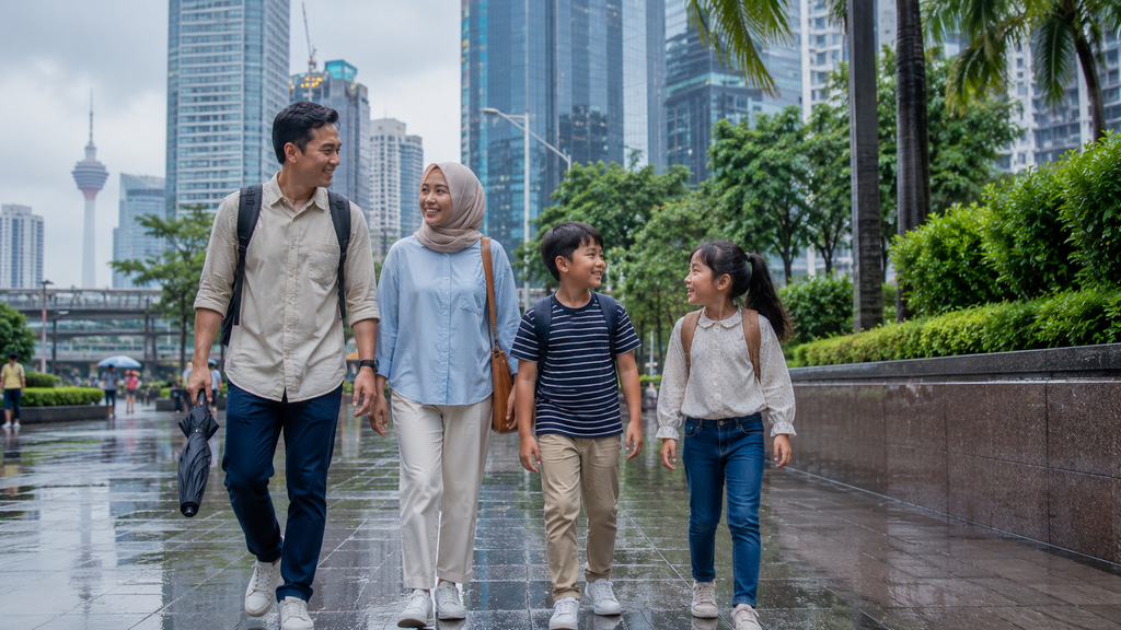 Liburan keluarga di Kuala Lumpur bulan September