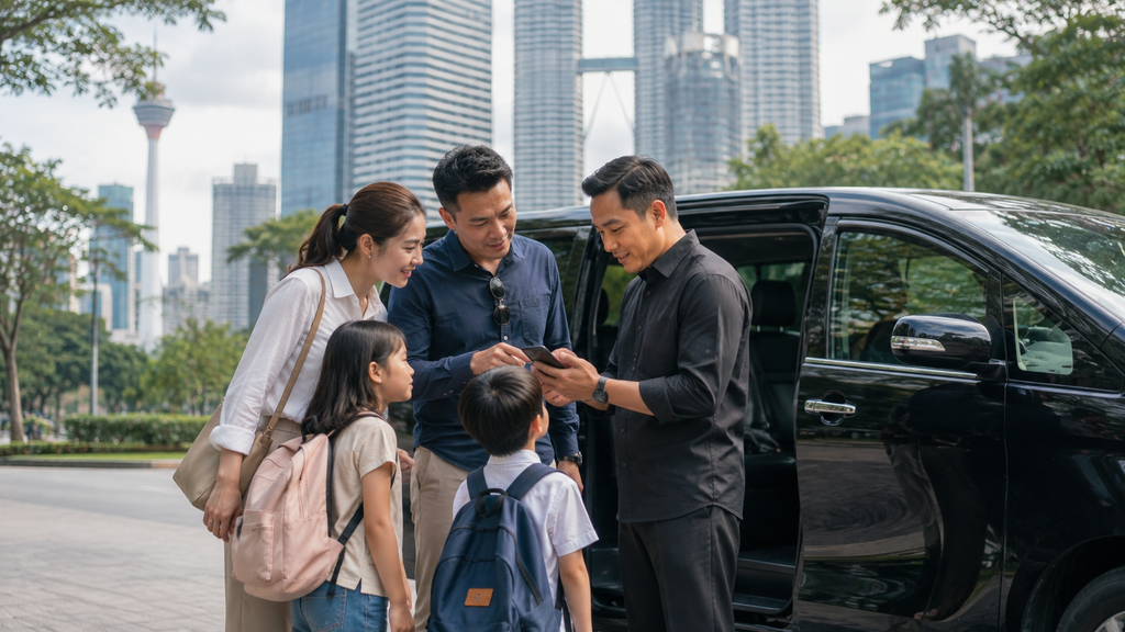 Private charter full day Kuala Lumpur dengan sopir untuk keluarga