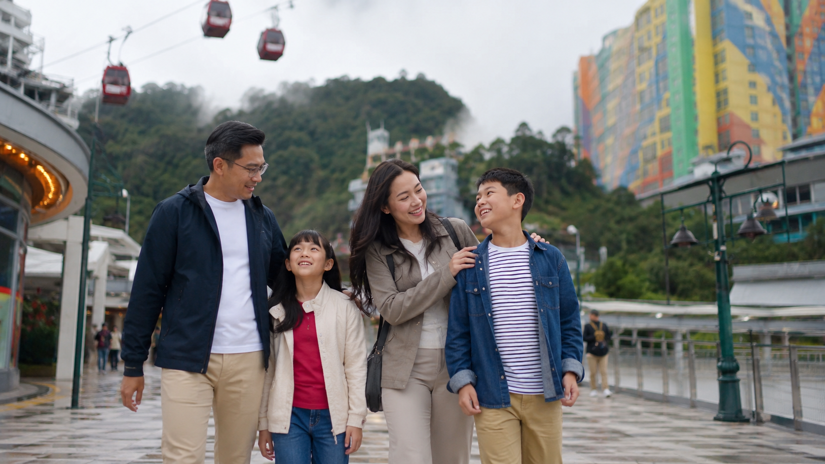keluarga Indonesia liburan ke Genting Highlands bulan September