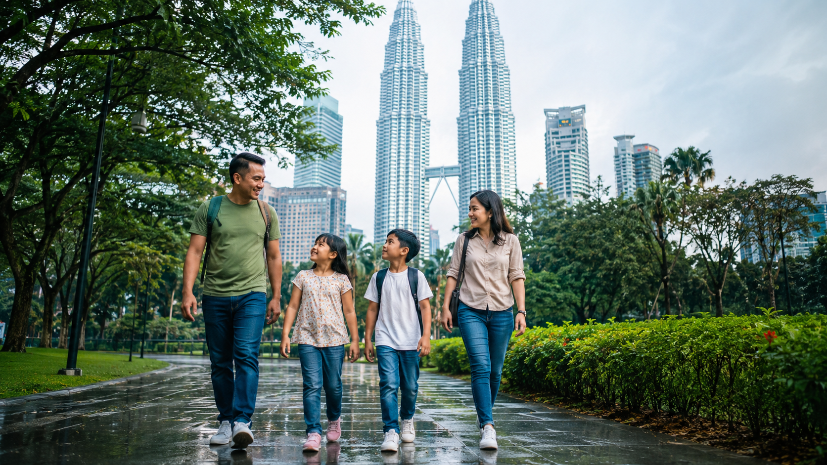 Keluarga Indonesia menikmati weekend September di Kuala Lumpur