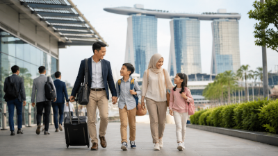 keluarga Indonesia business trip dan liburan saat BEX Asia 2026 Singapore