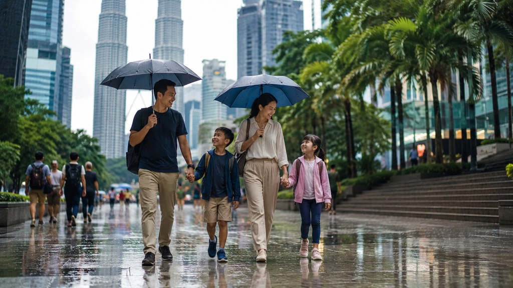 cuaca Malaysia akhir tahun saat liburan keluarga