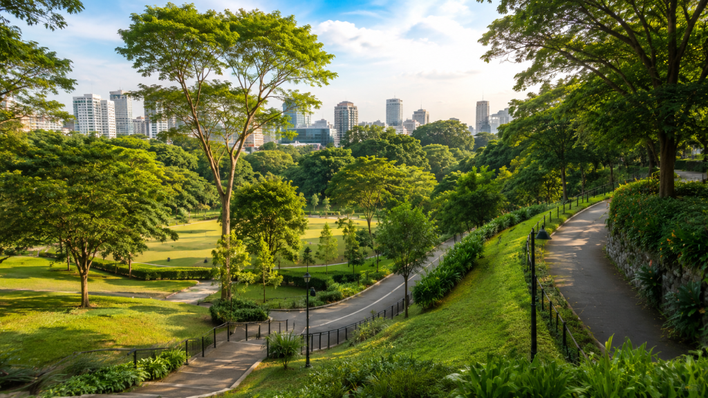 Pemandangan Fort Canning Park Singapore
