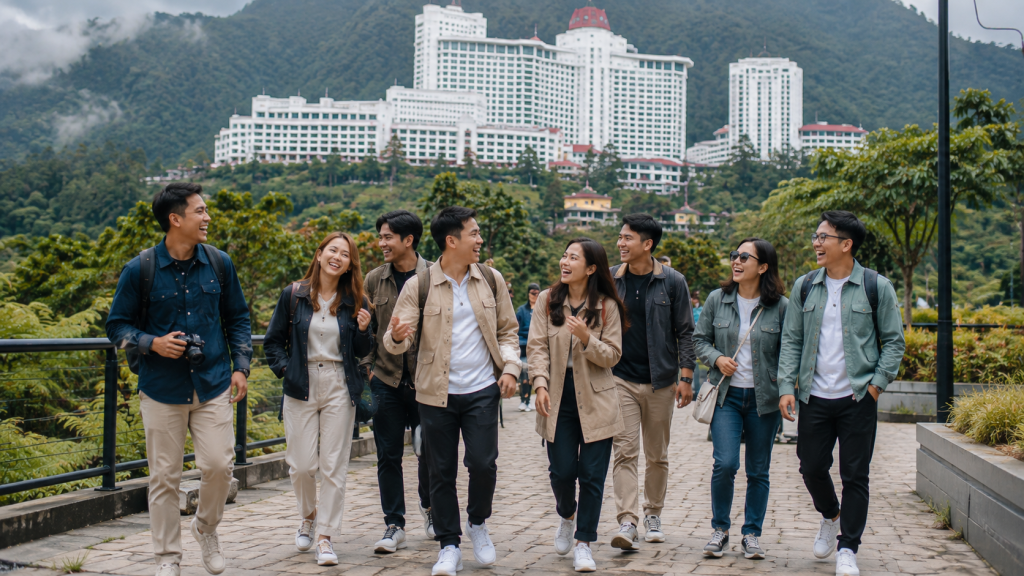 Liburan kantor bersama rombongan Indonesia di Genting Highlands