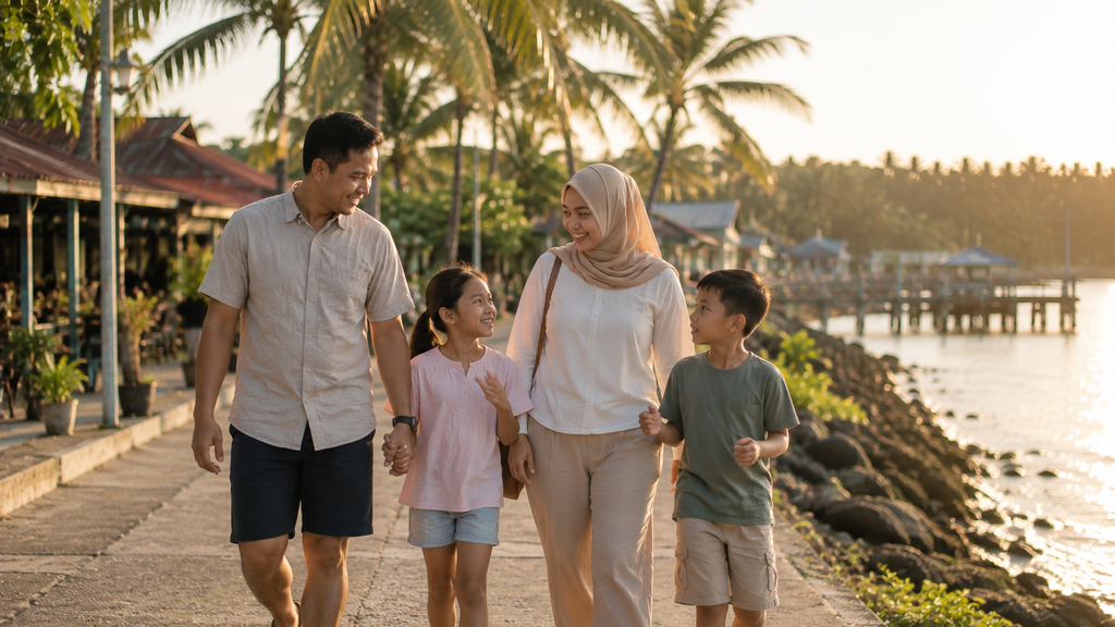 Liburan keluarga di Tanjung Sepat Selangor Malaysia