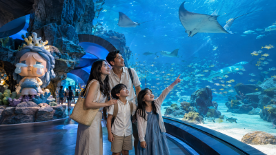 POP MART di Singapore Oceanarium untuk liburan keluarga