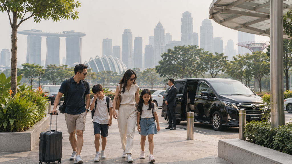 jalan kaki atau private charter saat Singapore haze
