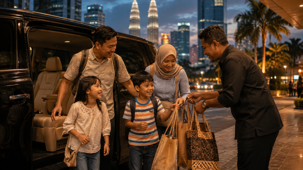 Private charter keluarga Indonesia selama liburan Kuala Lumpur