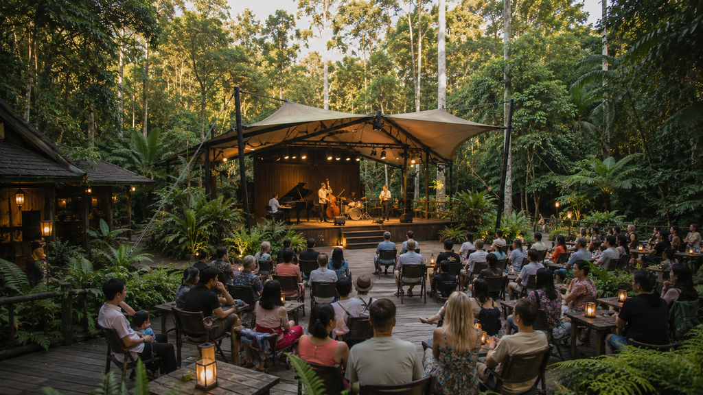 Rainforest Discovery Centre lokasi Sepilok Jazz Festival Musik 2026