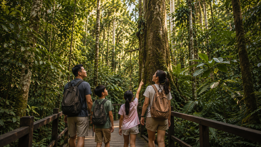 Wisata alam Sepilok Sabah bersama keluarga Indonesia