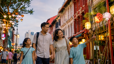 Keluarga Indonesia menikmati Mid-Autumn Festival di Chinatown Singapore September 2026