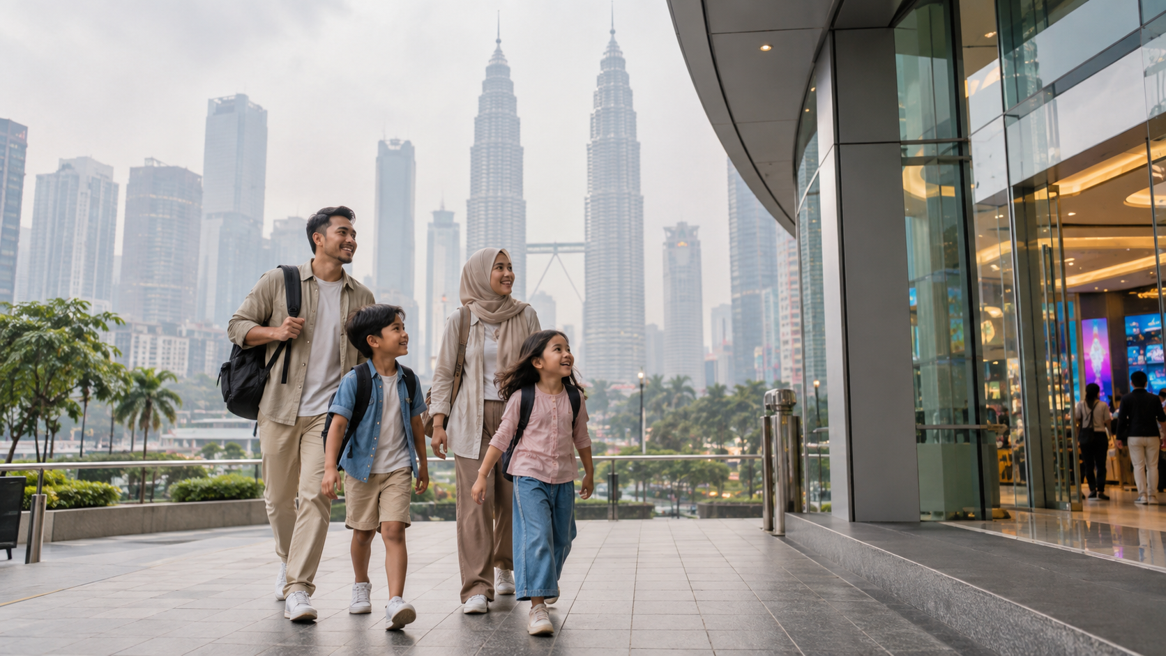 Keluarga Indonesia memilih destinasi indoor Kuala Lumpur saat kabut asap Malaysia