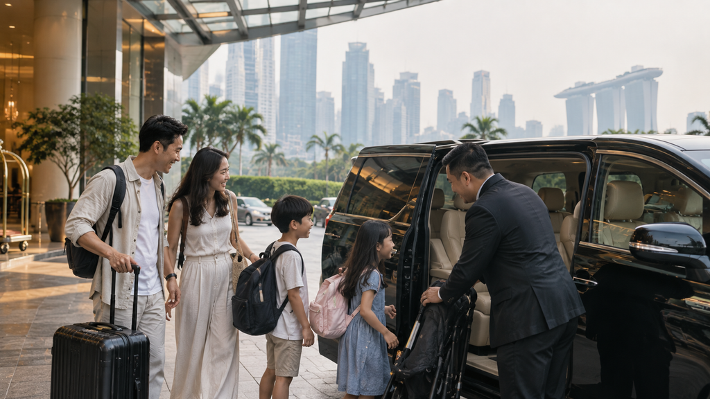 Private charter Singapore dengan sopir untuk keluarga Indonesia