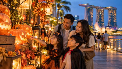 keluarga Indonesia menikmati Halloween Singapore 2026