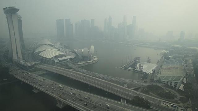 Kabut Asap Haze di Singapore bulan oktober 2026